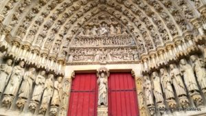 Amiens Cathedral facade detail