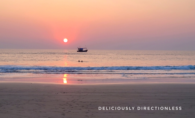 Sunset at Benaulim beach 