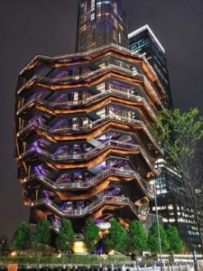 The Vessel at night